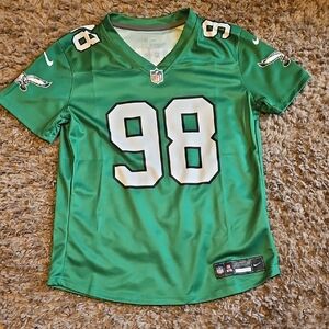 Women's Philadelphia Eagles Carter #98 Kelly Green Football Jersey Small